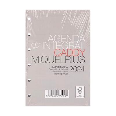 Miquelrius Omfattande ersättning 2024 Årlig dagbok, Dag sida, Caddy storlek 80 x 120 mm, spanska, portugisiska och engelska Miquelrius Omfattande ersättning 2024 Årlig dagbok, Dag sida, Caddy storlek 80 x 120 mm, spanska, portugisiska och engelska