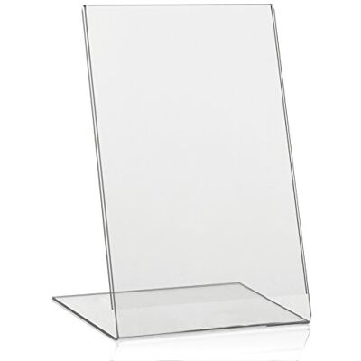 VITAdisplays ® DIN A5 bordsstativ/L-stativ/reklamstativ, transparent (NE-370L) VITAdisplays ® DIN A5 bordsstativ/L-stativ/reklamstativ, transparent (NE-370L)