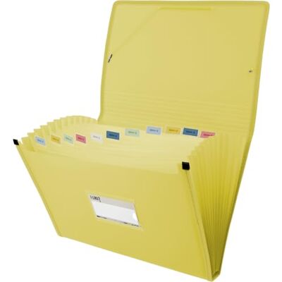 Grafoplás Grafoplas Bränslemapp, Folio Storlek, Gul, 13 Positioner, Ogenomskinlig Semirrigid Poly, Innehåller Visir Etikett, Perfekt Skol- och Kontorsdokumentarkivskåp Grafoplás Grafoplas Bränslemapp, Folio Storlek, Gul, 13 Positioner, Ogenomskinlig Semirrigid Poly, Innehåller Visir Etikett, Perfekt Skol- och Kontorsdokumentarkivskåp