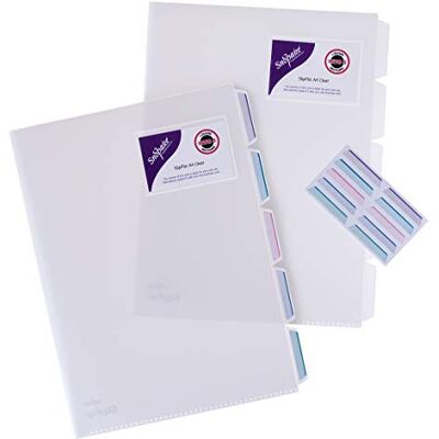 Snopake A4 glidfil med 5 delar (paket med 5) Klar Snopake A4 glidfil med 5 delar (paket med 5) Klar