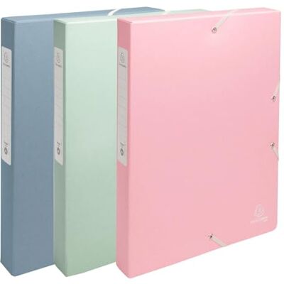 Exacompta Ref. 59239E 8 arkivlådor med Autentik-gummiband i återvunnet kort 600g/m2-2,5 cm baksida 25 x 33 cm för A4-dokument diverse färger levereras monterad Exacompta Ref. 59239E 8 arkivlådor med Autentik-gummiband i återvunnet kort 600g/m2-2,5 cm baksida 25 x 33 cm för A4-dokument diverse färger levereras monterad