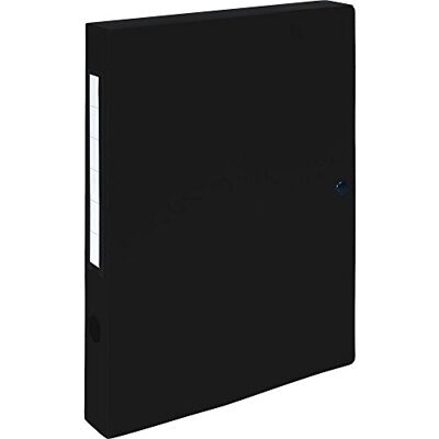 Exacompta Ref 54631E 1 arkivbox i ogenomskinlig polypropylen 40 mm rygg Etiketthållare på 2 sidor För A4-format Mått 25 x 33 cm Färg svart Levereras oförpackad Exacompta Ref 54631E 1 arkivbox i ogenomskinlig polypropylen 40 mm rygg Etiketthållare på 2 sidor För A4-format Mått 25 x 33 cm Färg svart Levereras oförpackad