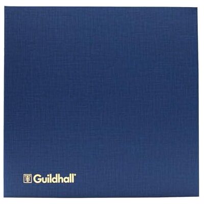 Exacompta – Ref 51/7-14Z – Guildhall – kontobok, 298 x 305 mm, 7 debet- och 14 kreditkolumner, 80 sidor med 95 gsm redovisningskvalitetspapper, inbunden blå vinylskydd, traditionellt sydd Exacompta – Ref 51/7-14Z – Guildhall – kontobok, 298 x 305 mm, 7 debet- och 14 kreditkolumner, 80 sidor med 95 gsm redovisningskvalitetspapper, inbunden blå vinylskydd, traditionellt sydd