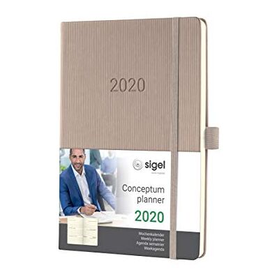 Sigel C2060 veckkalender 2020, ca A5, Hardcover, daupe, koncept – andra modeller Sigel C2060 veckkalender 2020, ca A5, Hardcover, daupe, koncept – andra modeller