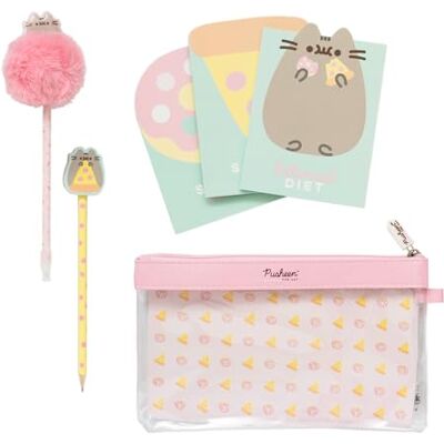 Grupo Erik Pusheen Stationery Set Pusheen Pencil Case With Pen With Pom Pom Topper, Pencil With Eraser Topper, 3 Notepads Pusheen Gifts Pusheen Cat Cute Stationery Grupo Erik Pusheen Stationery Set Pusheen Pencil Case With Pen With Pom Pom Topper, Pencil With Eraser Topper, 3 Notepads Pusheen Gifts Pusheen Cat Cute Stationery