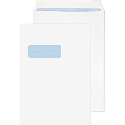 Blake Everyday 324 x 229 mm 100 Gsm Ficka Peel And Seal Fönster 23892 Vit, Förpackning Med 500 Blake Everyday 324 x 229 mm 100 Gsm Ficka Peel And Seal Fönster 23892 Vit, Förpackning Med 500
