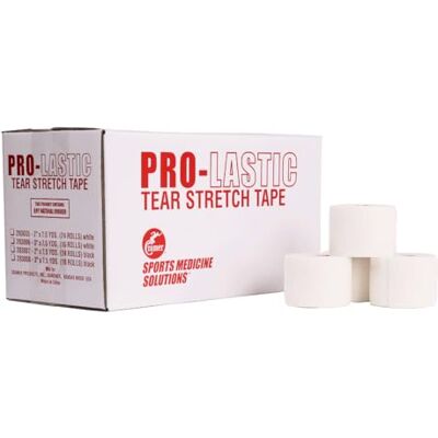 Cramer Pro-Lastic stretchtejp, lättriven atletisk tejp, flexibel elastisk tejp med premiumlim, stöd för handleds- och ankelskada, atletiska träningsmaterial, kompressionssjal, bulkfodral Cramer Pro-Lastic stretchtejp, lättriven atletisk tejp, flexibel elastisk tejp med premiumlim, stöd för handleds- och ankelskada, atletiska träningsmaterial, kompressionssjal, bulkfodral