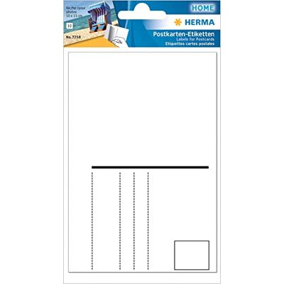 HERMA 7758 vykortsetikett (paket med 10) HERMA 7758 vykortsetikett (paket med 10)