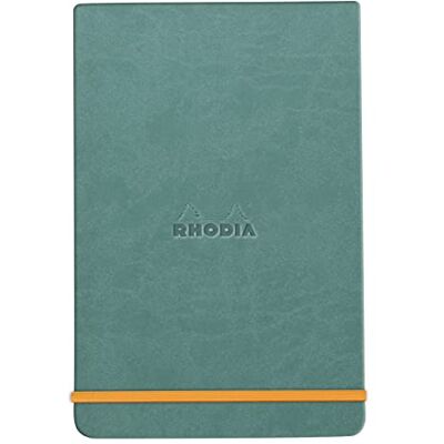 Rhodia 194357C Carnet Rigide Webnotepad Eau A6 Ligné 192 pages Détachables Papier Clairefontaine Ivoire 90 g/m Marque-Page, Fermeture Élastique Couverture Simili Cuir rama Rhodia 194357C Carnet Rigide Webnotepad Eau A6 Ligné 192 pages Détachables Papier Clairefontaine Ivoire 90 g/m Marque-Page, Fermeture Élastique Couverture Simili Cuir rama