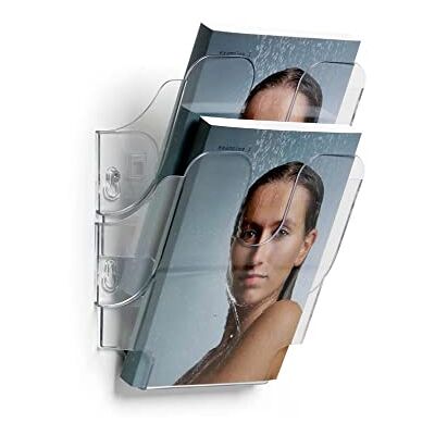 Durable 1709013400 broschyrställ vägg Flexiplus 2, A5 stående) 1 set, transparent Durable 1709013400 broschyrställ vägg Flexiplus 2, A5 stående) 1 set, transparent