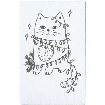 May and Berry trästämpel – julkatt, 35 x 55 mm May and Berry trästämpel – julkatt, 35 x 55 mm
