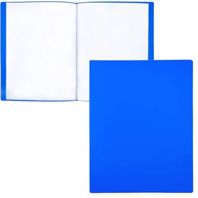 RAYLU PAPER – A4 dokumentmapp 100% biologiskt nedbrytbar polypropen 40 genomskinliga dokumentfodral (A4, 40 fickor, blå) RAYLU PAPER – A4 dokumentmapp 100% biologiskt nedbrytbar polypropen 40 genomskinliga dokumentfodral (A4, 40 fickor, blå)