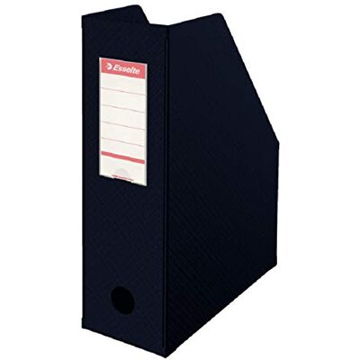 Esselte Stående samlare VIVIDA, A4, kartong, svart, B100 mm Esselte Stående samlare VIVIDA, A4, kartong, svart, B100 mm