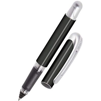 Online Bläckpatron Rollerball College Black, Rollerball för högerhänta och vänsterhänta användare, ergonomiskt handtag, högkvalitativ roller-boll, standardbläckpatroner, inkl. blå kombipatron Online Bläckpatron Rollerball College Black, Rollerball för högerhänta och vänsterhänta användare, ergonomiskt handtag, högkvalitativ roller-boll, standardbläckpatroner, inkl. blå kombipatron