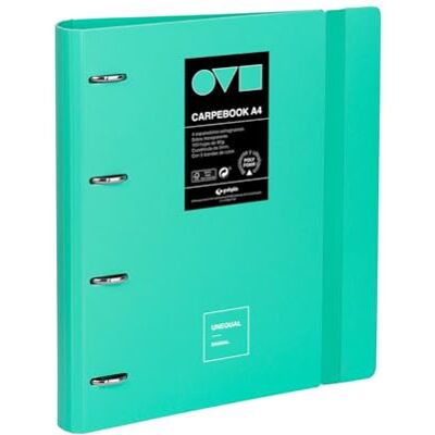 Grafoplás Grafoplas A4-arkivskåp med 4 ringar Polyfoam Carpebook Robust och ultralätt Enhörning Minimal Mint Inkluderar reservdel, avdelare och kuvert Perfekt för att organisera skolmaterial Grafoplás Grafoplas A4-arkivskåp med 4 ringar Polyfoam Carpebook Robust och ultralätt Enhörning Minimal Mint Inkluderar reservdel, avdelare och kuvert Perfekt för att organisera skolmaterial