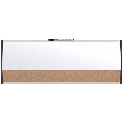 Nobo Liten Magnetisk Whiteboardtavla med Anslagstavla i Kork, Välvd Ram, Väggmontering, Montera Horisontellt eller Vertikalt, För Hemmet/Kontoret, 585 x 430 mm, 1903810 Nobo Liten Magnetisk Whiteboardtavla med Anslagstavla i Kork, Välvd Ram, Väggmontering, Montera Horisontellt eller Vertikalt, För Hemmet/Kontoret, 585 x 430 mm, 1903810