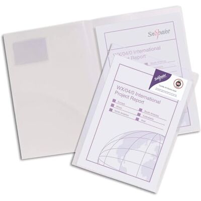 Snopake Electra Twinfile presentationsmapp polypropylen A4 ref 14030 [5-pack) 1 Klar Snopake Electra Twinfile presentationsmapp polypropylen A4 ref 14030 [5-pack) 1 Klar