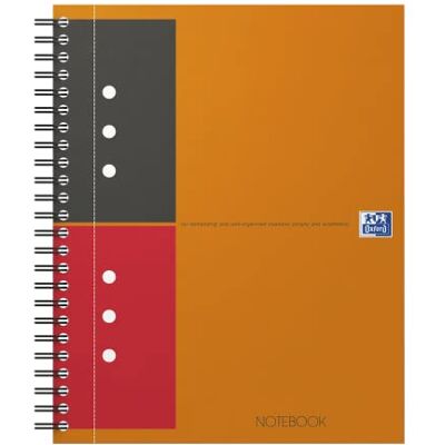 Oxford 100102680 Notebook International A5 + linjerat 160 ark robust kartongomslag orange spiral anteckningsbok collegeblock – smart organisation för chefer och chefer Oxford 100102680 Notebook International A5 + linjerat 160 ark robust kartongomslag orange spiral anteckningsbok collegeblock – smart organisation för chefer och chefer