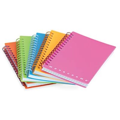 Pigna Förpackning med 10 Skip Anteckningsböcker Monocrome PPL Fluo, Spillerat block, f.to A6, 5 mm rutor, 5 M Pigna Förpackning med 10 Skip Anteckningsböcker Monocrome PPL Fluo, Spillerat block, f.to A6, 5 mm rutor, 5 M