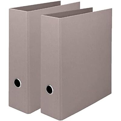 Rössler 1317452490-2 S.O.H.O mapp DIN A4, 2 stycken, med spakmekanik, ryggbredd 85 mm, taupe, 285 x 85 x 320 mm Rössler 1317452490-2 S.O.H.O mapp DIN A4, 2 stycken, med spakmekanik, ryggbredd 85 mm, taupe, 285 x 85 x 320 mm