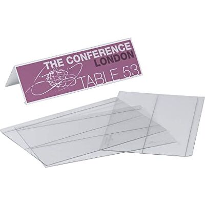 Durable PETP bordsmärken – H x B 61/122 x 210 mm – set med 30 st – märke, bordsskyltar, bordsskyltar, bordsskyltar, bordsstativ, bordsstativ Durable PETP bordsmärken – H x B 61/122 x 210 mm – set med 30 st – märke, bordsskyltar, bordsskyltar, bordsskyltar, bordsstativ, bordsstativ