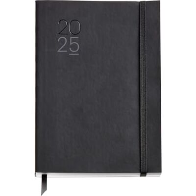 Miquelrius Agenda 2025, årlig dagbok 155 x 213 mm, dagskalender, flexibelt omslag av liknande insytt läder, papper 80 g/m², spanska, engelska och portugisiska Miquelrius Agenda 2025, årlig dagbok 155 x 213 mm, dagskalender, flexibelt omslag av liknande insytt läder, papper 80 g/m², spanska, engelska och portugisiska