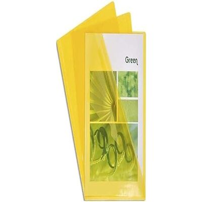 Exacompta Ref 661235E PVC Cut Flush Folder Suitable for Holding A4 Documents, 0.1mm Clear PVC, Top & Right Openings, Cut Out for Easy Opening Yellow (Bag of 100) Exacompta Ref 661235E PVC Cut Flush Folder Suitable for Holding A4 Documents, 0.1mm Clear PVC, Top & Right Openings, Cut Out for Easy Opening Yellow (Bag of 100)