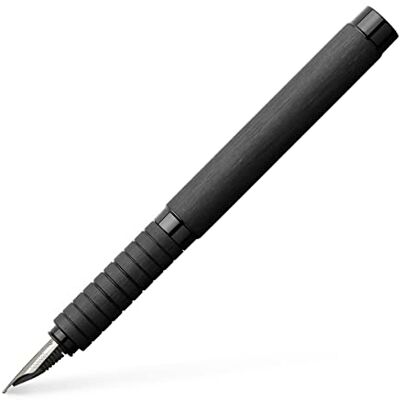 Faber-Castell 148480 – Reservoarpenna Essentio, fjäder M, aluminium svart Faber-Castell 148480 – Reservoarpenna Essentio, fjäder M, aluminium svart