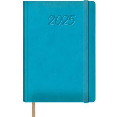 DOHE Dagbok 2025 – dag efter sida, A5-storlek (15 x 21 cm), 12 månader januari till december, hårt omslag i PU-läder, spansk planerare, kontorsmaterial SAMBA turkos DOHE Dagbok 2025 – dag efter sida, A5-storlek (15 x 21 cm), 12 månader januari till december, hårt omslag i PU-läder, spansk planerare, kontorsmaterial SAMBA turkos