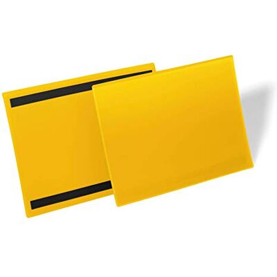 Durable 174504 Plastficka A4L magnetisk, gul, 50 stycken Durable 174504 Plastficka A4L magnetisk, gul, 50 stycken