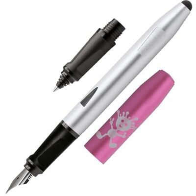 Online 25025 Insticksbläckpenna och rollerball switch startset, nybörjarfjäder för högerhänta, ergonomisk bläckpatron rulle för elever, stylus spets, inklusive standardbläckpatroner, rosa Online 25025 Insticksbläckpenna och rollerball switch startset, nybörjarfjäder för högerhänta, ergonomisk bläckpatron rulle för elever, stylus spets, inklusive standardbläckpatroner, rosa