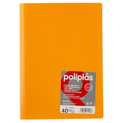 Grafoplás Grafoplas I Plastfodral I 40 Transparenta Fodral I Storlek Folio Mandarin I Serie Polypler Opak I Tillverkad i Spanien I Flexibla Kepsar I Stor Förvaringskapacitet Grafoplás Grafoplas I Plastfodral I 40 Transparenta Fodral I Storlek Folio Mandarin I Serie Polypler Opak I Tillverkad i Spanien I Flexibla Kepsar I Stor Förvaringskapacitet