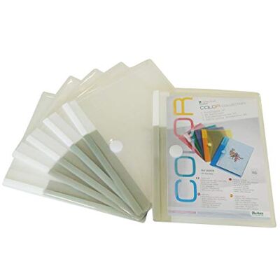 Djois Tarifold 6 kuvert plastportfölj scrapstängning A5-format transparent färg 510250 Djois Tarifold 6 kuvert plastportfölj scrapstängning A5-format transparent färg 510250