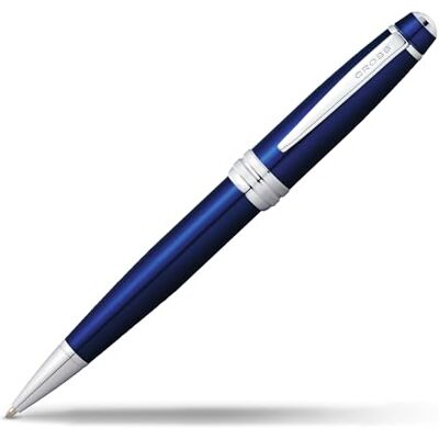 Cross Kors Bailey blå lack – kulspetspenna inkl. Premium presentförpackning – påfyllningsbar medium kulpenna Cross Kors Bailey blå lack – kulspetspenna inkl. Premium presentförpackning – påfyllningsbar medium kulpenna
