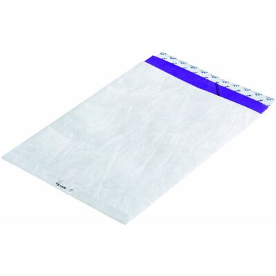 Tyvek Fraktkuvert H4, 262 x 371 mm, självhäftande med täckremsor, riv- och vattentät, vit Tyvek Fraktkuvert H4, 262 x 371 mm, självhäftande med täckremsor, riv- och vattentät, vit