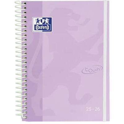 Oxford Touch, Agenda 2025 2026, veckovisa, extra lock, A5 (15 x 21 cm), spanska, lila Oxford Touch, Agenda 2025 2026, veckovisa, extra lock, A5 (15 x 21 cm), spanska, lila