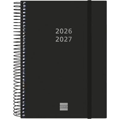 Finocam Espiral Planner 18-Month 2 Days per Page · July 2026 to December 2027 Black · International Day-to-page diary Finocam Espiral Planner 18-Month 2 Days per Page · July 2026 to December 2027 Black · International Day-to-page diary