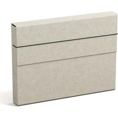 Bigso Box of Sweden OLOF A4-mapp med gummiband – mapp av fiberskiva och papper i linnelook – extra rymlig samlarmapp för dokument, mappar, dokument etc. – beige Bigso Box of Sweden OLOF A4-mapp med gummiband – mapp av fiberskiva och papper i linnelook – extra rymlig samlarmapp för dokument, mappar, dokument etc. – beige