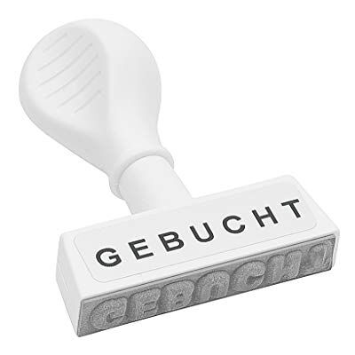 WEDO 19312 lagertext stämpelbokad plast, avtrycksbredd 45 mm, teckenhöjd 5 mm ergonomiskt handtag, vit WEDO 19312 lagertext stämpelbokad plast, avtrycksbredd 45 mm, teckenhöjd 5 mm ergonomiskt handtag, vit