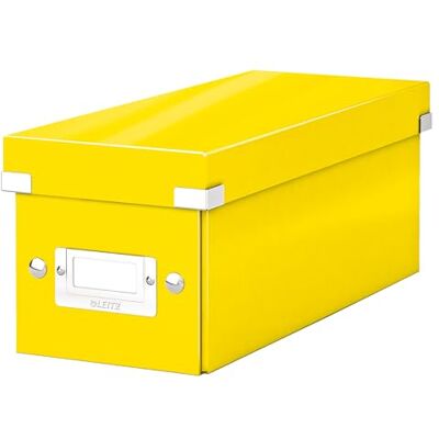 Leitz 60410016 Förvaringsbox, CD, Gul Leitz 60410016 Förvaringsbox, CD, Gul
