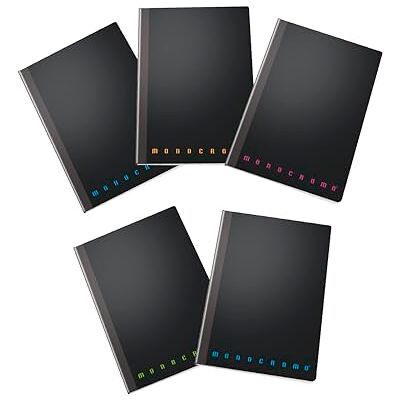 Pigna 5-pack Maxi anteckningsböcker Monokrom PPL Singer tråd, F.to 22 * 28, 5 mm kvadrat 5 M Pigna 5-pack Maxi anteckningsböcker Monokrom PPL Singer tråd, F.to 22 * 28, 5 mm kvadrat 5 M