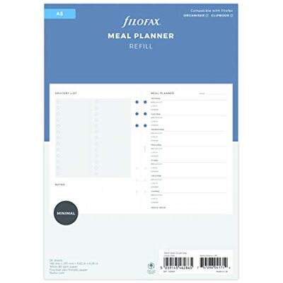Filofax A5 Minimal måltidsplanerare Filofax A5 Minimal måltidsplanerare