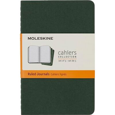 Moleskine Cahier Journal, Pocket, Ruled, Myrtle Green (3.5 X 5.5) Moleskine Cahier Journal, Pocket, Ruled, Myrtle Green (3.5 X 5.5)
