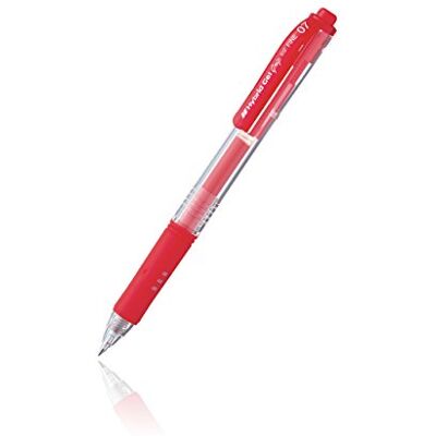 Pentel Gelroller röd 0,35 mm hybridstift infällbar Pentel Gelroller röd 0,35 mm hybridstift infällbar