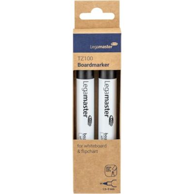 Legamaster 7-110501-2 boardmarker TZ100, påfyllbar, 1,5–3 mm, 2 stycken i SB-förpackning, svart Legamaster 7-110501-2 boardmarker TZ100, påfyllbar, 1,5–3 mm, 2 stycken i SB-förpackning, svart
