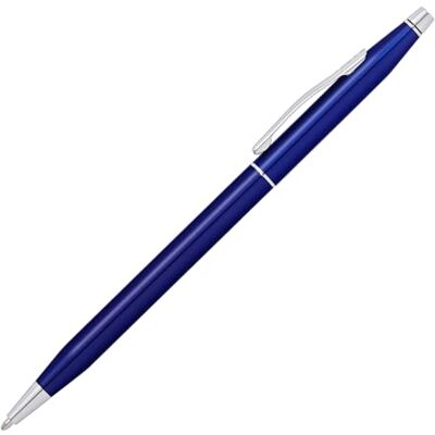 Cross Classic Century kulspetspenna (linjetjocklek M, skrivfärg: svart, påfyllningsbar, inkl. premium presentlåda) genomskinlig blå lack, 1 styck (1-pack) Cross Classic Century kulspetspenna (linjetjocklek M, skrivfärg: svart, påfyllningsbar, inkl. premium presentlåda) genomskinlig blå lack, 1 styck (1-pack)