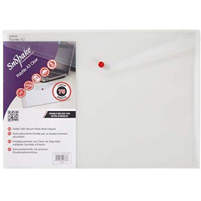 Snopake polyfile klassisk dokumentficka polypropylen A3 5 stycken transparent Snopake polyfile klassisk dokumentficka polypropylen A3 5 stycken transparent