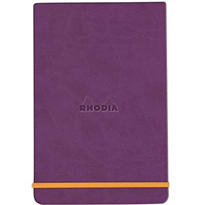 Rhodia 194362C Carnet Rigide Webnotepad Violet A6 Ligné 192 pages Détachables Papier Clairefontaine Ivoire 90 g/m Marque-Page, Fermeture Élastique Couverture Simili Cuir rama Rhodia 194362C Carnet Rigide Webnotepad Violet A6 Ligné 192 pages Détachables Papier Clairefontaine Ivoire 90 g/m Marque-Page, Fermeture Élastique Couverture Simili Cuir rama