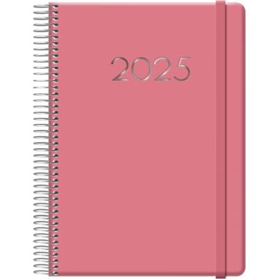 DOHE Dagbok 2024 Dagsida Storlek: 15 x 21 cm (A5) 336 sidor Spiralbunden Inbunden Rosa Denver-modell DOHE Dagbok 2024 Dagsida Storlek: 15 x 21 cm (A5) 336 sidor Spiralbunden Inbunden Rosa Denver-modell