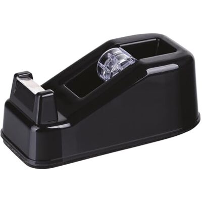OFFICER PRODUCTS Officiella produkter 18228511-05 tejpdispenser/1 st/stabil viktad bordsdispenser, klassisk bordsdispenser i svart/med halkfri underlag OFFICER PRODUCTS Officiella produkter 18228511-05 tejpdispenser/1 st/stabil viktad bordsdispenser, klassisk bordsdispenser i svart/med halkfri underlag